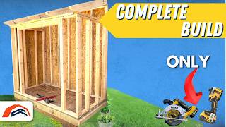 Fast And Easy Shed That Fit Any Home  4x8 LeanTo Shed [upl. by Areik]