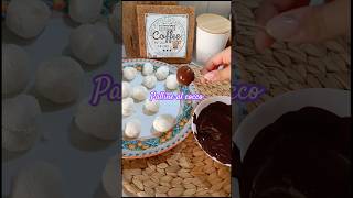 Palline al cocco 3 ingredienti 💜shorts cocco cioccolato dolcetti [upl. by Nylegna]