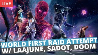 WORLDS FIRST RAID ATTEMPT  FT LAAJUNE SADOT THE GAMER DOOMKILLAHD  MARVELS AVENGERS [upl. by Endora397]