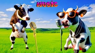 FUNNY COW DANCE  79  COW DANCE amp COW VIDEO DANCING COW [upl. by Reckford]