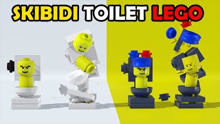 Skibidi Toilet LEGO  Building And Crash Test [upl. by Reifinnej]