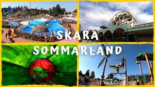 Skara Sommarland Sweden  Visit to the biggest water park amp theme park in Sweden [upl. by Maril]