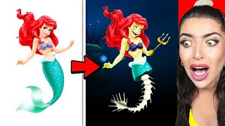 Little Mermaid GLOWS UP into ZOMBIES AMAZING TRANSFORMATIONS [upl. by Yennaiv]