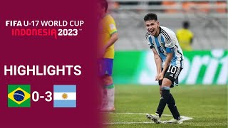 Brazil vs Argentina  03  Highlights  FIFA U17 World Cup 2023  Argentina vs Brasil Sub 17 [upl. by Atinehc]