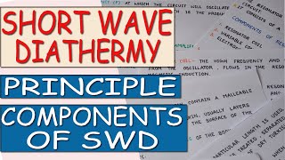 Short wave diathermy  SWD  Principles  Components of short wave diathermy  SWD in Physiotherapy [upl. by Lamee780]