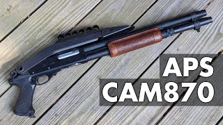 APS Airsoft CAM870 MkIII Complete Guide amp Review [upl. by Arodnahs]