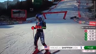 Mikaela Shiffrin  Giant Slalom  Lienz  RUN 1  2023 [upl. by Atikir]