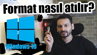 Format nasıl atılır USBden Windows 10 kurma [upl. by Heshum]