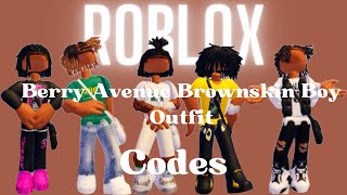 Roblox Berry Avenue Brownskin Boy Outfit Codes Clothes [upl. by Gibbeon234]