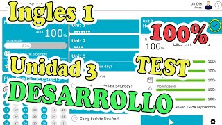 ✔ 🤩SOLUCIONARIO🤩 TEST  Unidad 3  Ingles 1  Openlingua Dexway  Plataforma de Ingles💙 [upl. by Edac361]