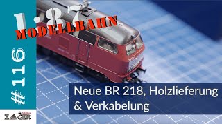 Neue BR 218 Holzlieferung amp Verkabelung  116 [upl. by Bodkin]