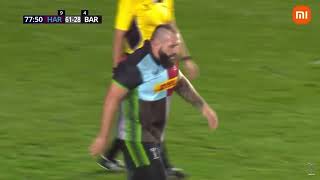 🤪 Joe Marler scores crazy try against the Barbarians before drop kicking his own conversion [upl. by Zondra]