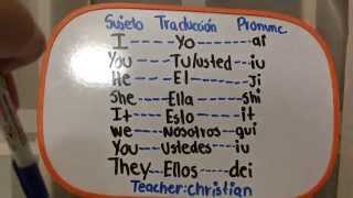 PRONOMBRES PERSONALES EN INGLES  CLASES DE INGLES  COMO APRENDER INGLES 2 [upl. by Starla997]