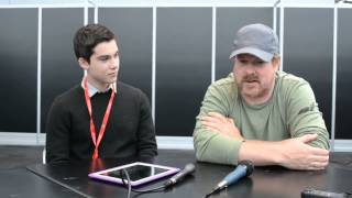 Adventure Time  John DiMaggio and Jeremy Shada interviewed at NYCC 13 [upl. by Neneek30]