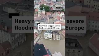 Torrential rain triggers severe floods in central Europe [upl. by Aneema]