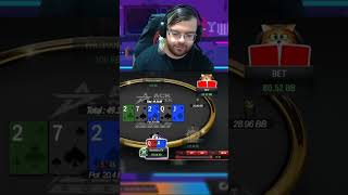 Raise turn overbet river yawwaayyyy [upl. by Inalial]