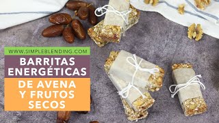 BARRITAS ENERGÉTICAS DE AVENA Y FRUTOS SECOS  Cómo hacer barritas energéticas  Barritas de avena [upl. by Danika]