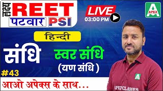 संधि  यण् संधि Yan Sandhi  Hindi Grammar  Hindi For REET Patwar PSI  Hindi by Prem Sir 43 [upl. by Ahsiken]