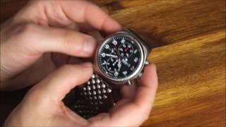 Tutima Grand Flieger Classic Chronograph Watch Review  aBlogtoWatch [upl. by Llenyar29]