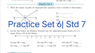 Practice Set 6  L1 Geometrical construction  Std 7 [upl. by Lesko381]