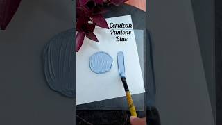 How to get pantone cerulean blue colour by acrylics  acrylic colourmixing for cerulean blue pantone [upl. by Misak881]