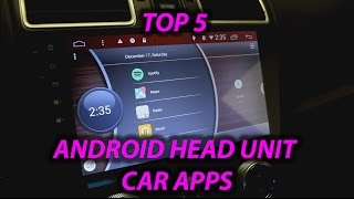 Top 5 apps to get for any Android Car Head Unit [upl. by Ynaiffit]