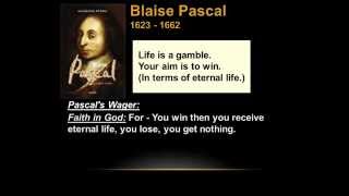 1 Voluntarism Pascals Wager [upl. by Naara503]