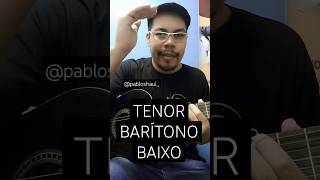 Aula de Canto Vocal BARÍTONO  BAIXO  TENOR 🎶🎶🎶 [upl. by Faria]