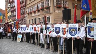 Deutsche Nationalhymne amp Siebenbürgenlied in Dinkelsbühl 2011 [upl. by Sternick474]