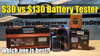 30 vs 130 Battery Tester Which One is Best Konnwei Topdon Ancel Foxwell [upl. by Einatirb]