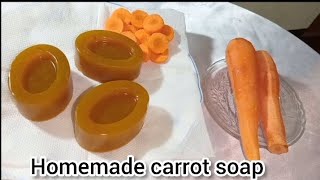 Homemade carrot soap to improve your skin tone darker to fair using carrot soapnew diy subscribe [upl. by Alliw]