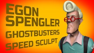 EGON SPENGLER SPEED SCULPTING IN ZBRUSH [upl. by Llenil458]