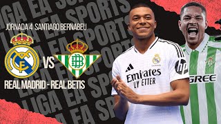 REAL MADRIDREAL BETIS  REACCIÓN EN VIVO  LIGA EA SPORTS 2425 [upl. by Ahseia]