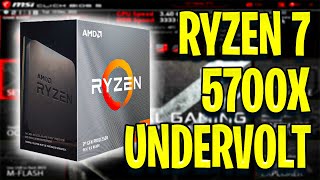 How to Undervolt Ryzen 7 5700X with PBO Curve Optimizer All Core [upl. by Odie]