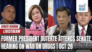 LIVE Former President Duterte attends Senate hearing on war on drugs  GMA Integrated News  Replay [upl. by Landau]