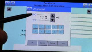 NeoTherm with Touchscreen Setting up the unit 2015 [upl. by Nwadal]