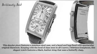 See this Cuervo y Sobrinos Prominente Dual A 11121 Steel Diamond Watch [upl. by Raama323]