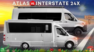 Airstream Atlas vs Interstate 24X 2023 Touring Coaches [upl. by Christalle]