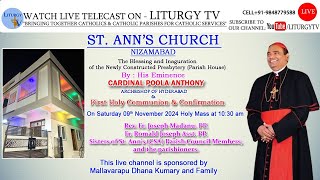 Cardinal Poola Anthony  Inauguration amp Blessing of New Presbytery  Holy Mass 1030am  91124 [upl. by Rodney]