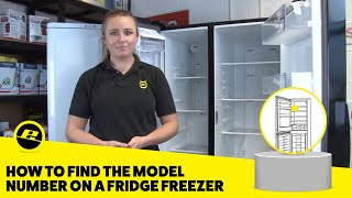 Fridge Freezer Model Number Locations REVEALED [upl. by Ennovihs]