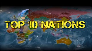 TOP 10 Nations in Conflict of Nations World War 3 [upl. by Alodee50]