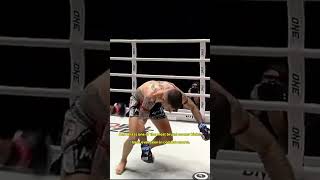 SOCCER KICK DISQUALIFICATION Rungnarai PUNTS Mikel Fernandez onechampionship muaythai [upl. by Naujid514]