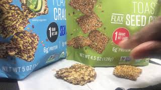 Flackers Low Carb Crackers Review [upl. by Oyr45]