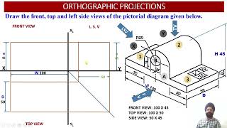 Engineering Graphics Lecture 016F Orthographic Projections VI [upl. by Fleischer]