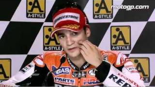 Dani Pedrosa interview after the Aragon GP [upl. by Yelrahs]