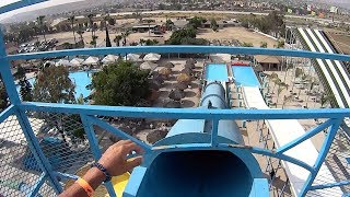 Blue Danger Water Slide at Albercas El Vergel [upl. by Arliene]