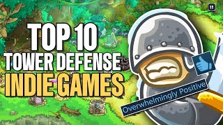 Top 10 BEST Tower Defense Indie Games [upl. by Swartz265]