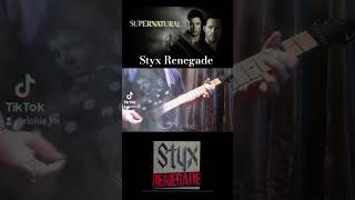 Styx Renegade guitar cover supernatural supernaturalfandom madmenofmetal⚡️ metal ibanez [upl. by Ttezil]