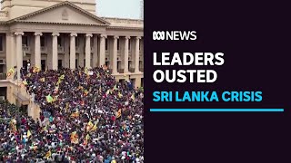 Sri Lankan protesters attack homes of President and PM as pair promise to resign  ABC News [upl. by Ahtnams]