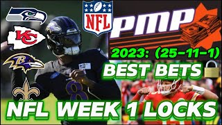 NFL WEEK 1 GAME PICKS  SPREAD PLAYS  LOCKS [upl. by Krause]